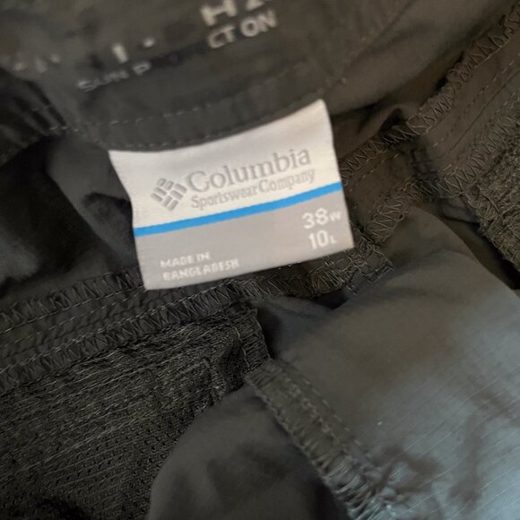 Columbia Cargo Shorts Men's 38 Gray Omni Shade Nylon Sun Protection Outdoor - Picture 10 of 12